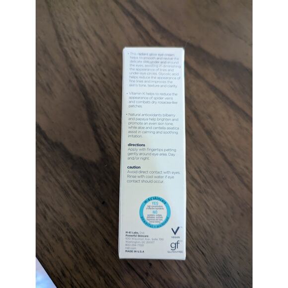 M-61 PowerGlow Eye Cream Line Smooth Glycolic NIB - Picture 3 of 4